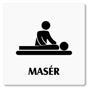 Masér, 80x80mm, bílá, Nevada